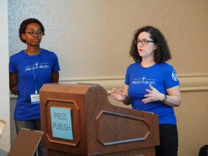 Kathryn at Press Publish in Portland, Oregon